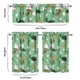 thumbnail image 6 of Kitchen Curtains 36 Inch Short - 3 Panel Set with Cute Cat Paw Pattern, Rod Pocket Window Curtain, 100% Polyester for Pet Lovers Farmhouse, Cafe, Kitchen, Bedroom, Easy Wash, 6 of 6
