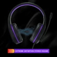 thumbnail image 5 of Anivia PC Computer Headset, Headphones with Microphone Stereo Surround for PC MAC Laptop, Noise Cancelling Over Ear Wired Headset Compatible with PC Laptop-Black&Purple（Ship from USA）, 5 of 7