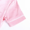 thumbnail image 3 of Little Children PJ Sets Girls Boys Pajamas Set Satin Silk Short Sleeves Sleepwear 2PCS Button Down Classic Loungewear Shorts Homewears Loungewear For Child, 3 of 9