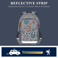 thumbnail image 5 of FORMRS Unisex School Backpack 17" Student Travel Bag with Laptop Compartment, Floral Easter Eggs, 5 of 7