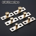 thumbnail image 3 of 2Pcs Wooden Door Sliding Guide Locator Stopper Cabinet Drawer Slides Hardware, 3 of 7