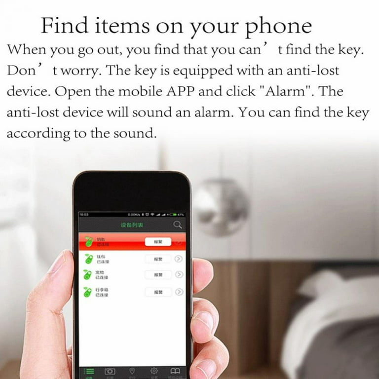 Smart Tracker 4 Pack, Key Finder Locator Wireless Anti Lost Alarm Sensor  Device Remote Finder, for Kids Locating Phone Keys Wallets Luggage Item