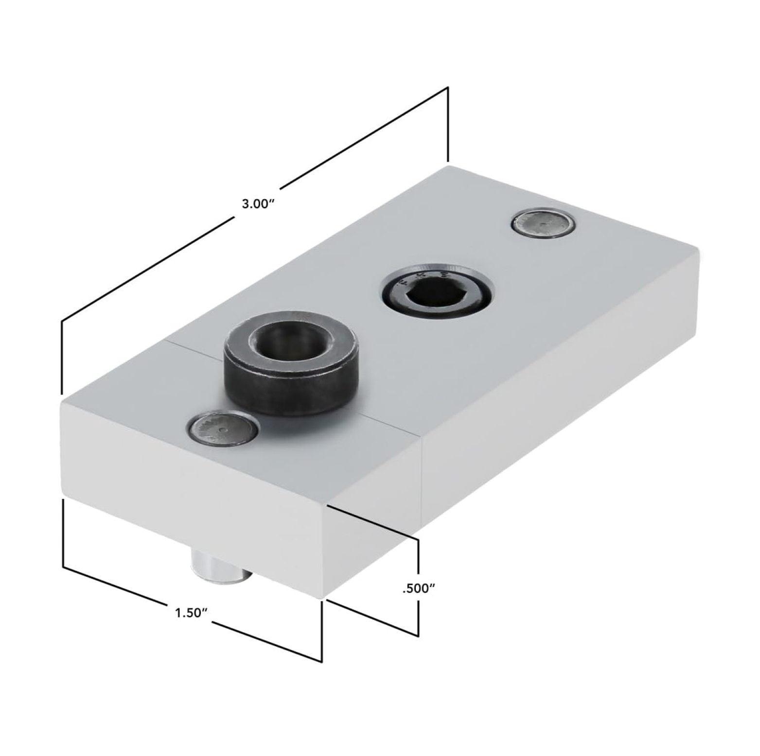 8020, 6075, 15 Series, Access Hole Drill Jig for 1.5" x 1.5" T-Slot Aluminum Extrusion Tools