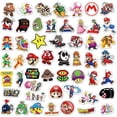 thumbnail image 2 of 50pcs Super Mario Bros Stickers for Kids and Teens, Cool Cartoon Game Stickers for Laptop Water Bottle Phone Luggage Skateboard(Super Mari), 2 of 4