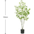 thumbnail image 6 of Artificial Ficus Tree 5FT Potted Fake Ficus Silk Plant with Lifelike Green Leaves, Tall Faux Indoor Tree for Living Room, Bedroom, Office, Balcony, Garden Decoration, 6 of 8