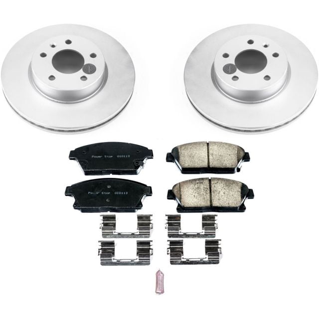 PowerStop Front Geomet Coated Brake Rotor and Pad Kit Fits: CADILLAC Select Models CRK6386