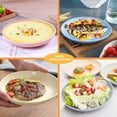 thumbnail image 4 of Bxaolu Unbreakable Wheat Straw Plates 5.9 Inch, Reusable Lightweight Deep Plates Dinner Dishes Plastic Plates Dinnerware for Adult, 4 Pcs, 4 of 8