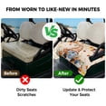 thumbnail image 4 of Golf Cart Seat Covers for 2 Seater,Gnomes Pumpkin Fall Microfiber Cart Seat Towel Blanket,Branches Thanksgiving Wooden Maple Leaves Absorbent NonSlip Bench Seats Protector for Golf Course 51"x31", 4 of 9
