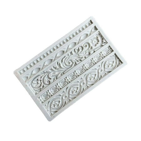 

Uanit Silicone Rope Border Mold Clearance Flexible Non-Stick 3D Silicone Molding Tool for Cake Fondant Chocolate and DIY Crafts Oven Microwave and Dishwasher Baking Mold for Creative Decorative