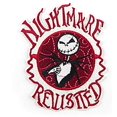 thumbnail image 2 of Jack Skellington Nightmare Revisited Embroidered 4.5" Tall Iron on Patch, 2 of 3