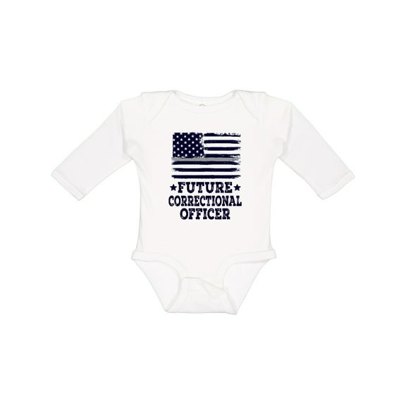 Inktastic Future Correctional Officer Boys or Girls Long Sleeve Baby Bodysuit