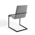 thumbnail image 5 of Side Dining Chair, Set of 2, Fabric, Metal Steel, Black Grey Gray, Modern Contemporary Urban Design, Kitchen Room Cafe Bistro Restaurant Hospitality, 5 of 7