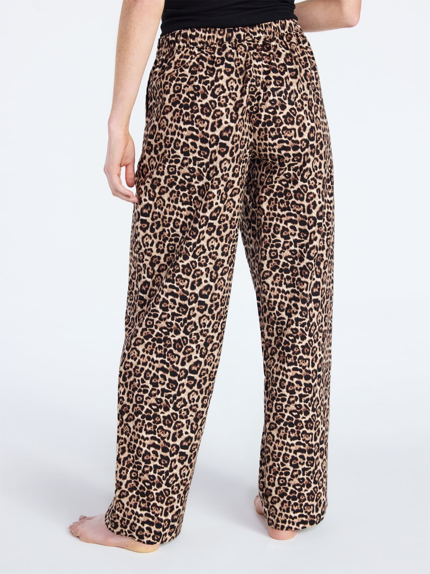 Joyspun Women's Poplin Sleep Pants, 30'' Inseam, Sizes XS-3X