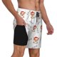 thumbnail image 2 of Fotbe Corgi With Santa Claus Hat Traje de Baño para Hombre – Shorts de Natación de Secado Rápido con Forro y Bolsillos-3X-Large, 2 of 6