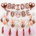 thumbnail image 4 of Rose Gold Bachelorette Party Decorations, Bride to Be Bridal Shower Balloon Set, Pink White and Rose Gold Confetti Balloons with Diamond Ring and Heart Balloons for Engagement and Wedding, 4 of 6