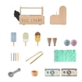 thumbnail image 3 of Juego de rol de tienda de juguetes de helado de madera, juego de comida y juguetes de cocina para niños de 3 años Estilo A, 3 of 10