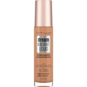 Maybelline Dream Radiant Liquid Foundation Makeup, 90 Honey Beige, 1 fl oz
