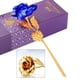 thumbnail image 5 of oro and rosa flores artificiales, siempre chapado en oro and rosa sumergido para , madre, novia, Valentín, de , Azul perfecl rosa eterna, 5 of 7