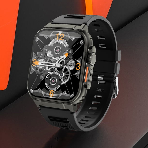 Smart Watch 2.0inch Fitness Smartwatch Llamada compatible con Bluetooth (Negro)