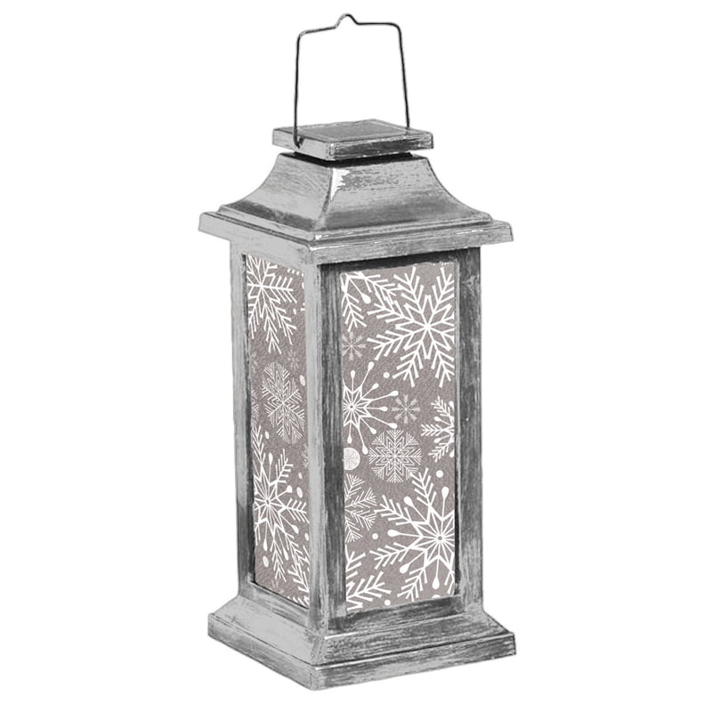 snowflake solar lantern