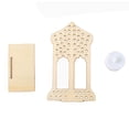 thumbnail image 1 of Bearachild Luces de Ramadán, lámpara de queroseno, arco, linterna Led con Base de madera, funciona con pilas, decoración islámica para el Type3 NO3, 1 of 6