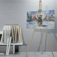 thumbnail image 4 of Hello Winter French Bulldog Frosty Morning Walk Welcome Snowy Christmas Horizontal Matte Canvas Poster Dog Lover Gifts Wall Art Home Decor - 02018, 4 of 5