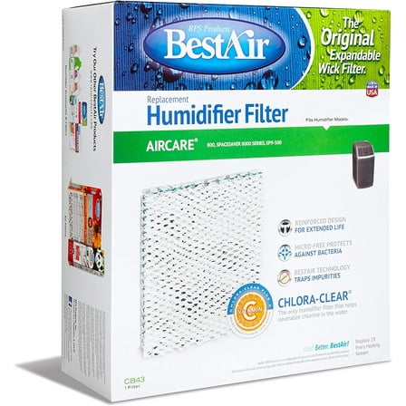 Humidifier Wick Filter Replaces Bemis 1043 Single Pack
