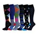 thumbnail image 3 of Lot de 6 Paires Femmes Dr Motion Bas Jusqu'aux Genoux à Compression Graduée (6 Pk Nouveaux Assortis), 3 of 5