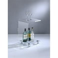 thumbnail image 3 of Pemberly Row Pure Decor C Shape Lucite and Acrylic Accent Table - Clear, 3 of 3