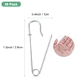 thumbnail image 3 of Uxcell 30-Pack Large Safety Pins, 1.5" Spring Lock Pins Blanket Bulk Pins for Fashion/Clothes/Sewing/Quilting/Upholstery/Laundry/DIY Craft/Decorative, Big Safety Pins [Silver], 3 of 7