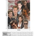 thumbnail image 2 of Handsome #6 Austin Butler Blanket Throw Blankets Ultra Soft Flannel Lightweight Throws for Couch, Bed, All Seasons Use 60""*80""（150 * 200cm）, Style, 2 of 6