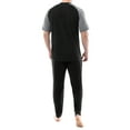 thumbnail image 5 of Fruit of the Loom Men's Short Sleeve Henley and Jogger Pant Pajama Set, 5 of 10