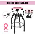 thumbnail image 5 of WORKPRO Heavy Duty Adjustable Hydraulic Shop Stool,Garage Bar Stool, 29in to 33. 86in, 330-Pound Capacity, Pink, 5 of 9