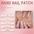 thumbnail image 5 of RAGUPEL 24Pcs Glue on Nails for Women,Hand-Painted Colorful Flowers Coffin Nails Tips,Matte Design Nail Press Ons,False Nails for Dating,Party,Taking Pictures,Daily Life,Style3, 5 of 7