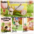 thumbnail image 6 of ST SoleMe.Tc Whale Fountain Sippy Cup with Straw, 10oz/300ml 360 Squirting, Spill Proof Weighted Water Bottle with Handles Adjustable Strap for Toddlers, Pink, 6 of 6
