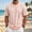 Pink, variant on Men's Solid Color Breathable Short Sleeve Round Neck Athletic Tee, Lightweight Polyester Sport Top for Gym Running Outdoor Casual Daily Wear Mens Fashion