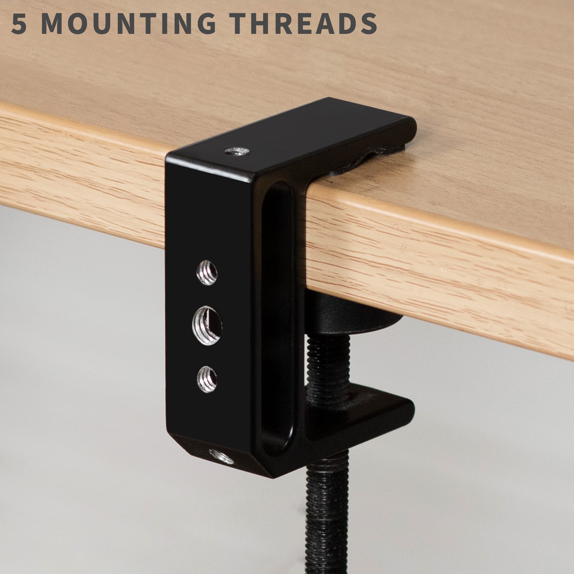 VIVO Universal Heavy Duty C-Clamps with 1/4 inch-20 and 3/8 inch-16 Sockets (x2)