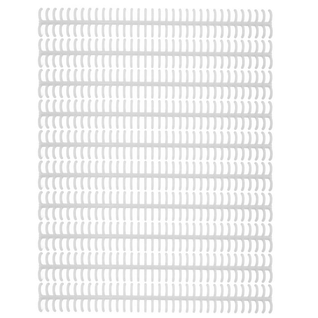 VIFERR Colonnes de Liaison en Plastique, Boucles de Liaison Détachables, Blanc, 10 Unités