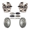 thumbnail image 1 of Transit Auto Front Hub Bearing Assembly Coated Disc Brake Rotors and Semi-Metallic Pads Kit for Car Toyota RAV4 Prius V Scion xB Lexus HS250h KBB-103606, 1 of 11