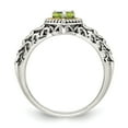 thumbnail image 2 of Sterling Silver w/14k Peridot Ring - Size 6, 2 of 3