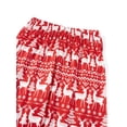 thumbnail image 5 of Family Matching Christmas Pajamas Set, Santa Print Long Sleeve Tops and Stretch Casual Pants Sleepwear, 5 of 7