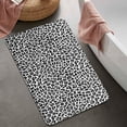 thumbnail image 2 of Black Leopard Print Bathroom Rugs Mat,Non Slip Microfiber Bathroom Rug,Rubber Backing,Soft Bathroom Mats for Bathroom Floor,Tub and Shower,20x32in(50x80cm), 2 of 5