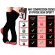 thumbnail image 2 of 2 pares de calcetines de compresión para deportes al aire libre, rojo degradado, L/XL, 2 of 5