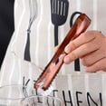 thumbnail image 3 of Stainless Steel Ice Scoop and Ice Tongs Small, Round Bottom Bar Ice Utility Scoop, 6 Inches Serving Tongs with Teeth for Large Cubes, Freezer, Ice Bucket Copper, Set of 3 (Rose Gold), 3 of 7
