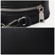thumbnail image 4 of Bolso de hombro de cuero de PU bolso de mujer con borla bolso de mano de color sólido (negro), 4 of 9