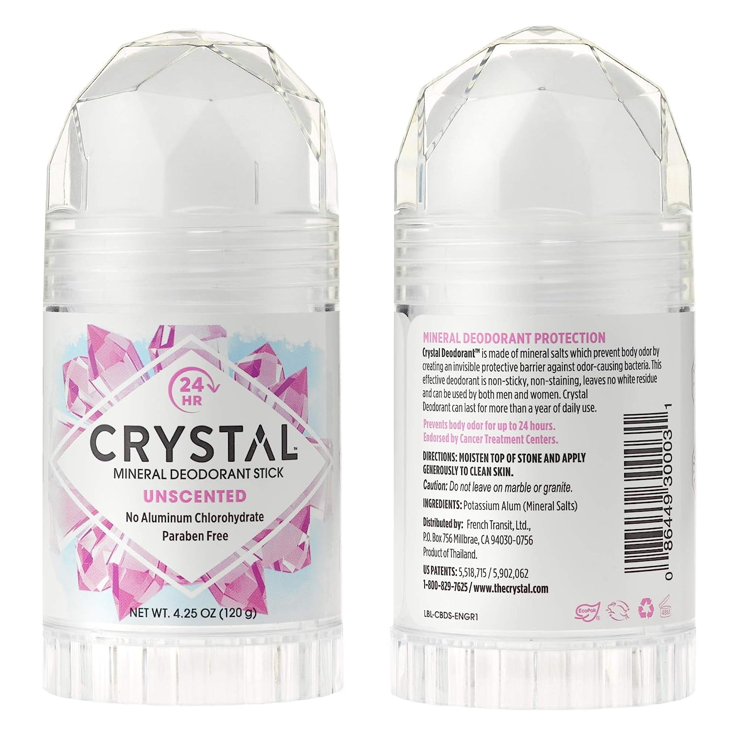 Kristall Deo Spray Ohne Chemikalien – Pumpspray 4 Oz (ca. 118 Ml), Aluminiumfrei