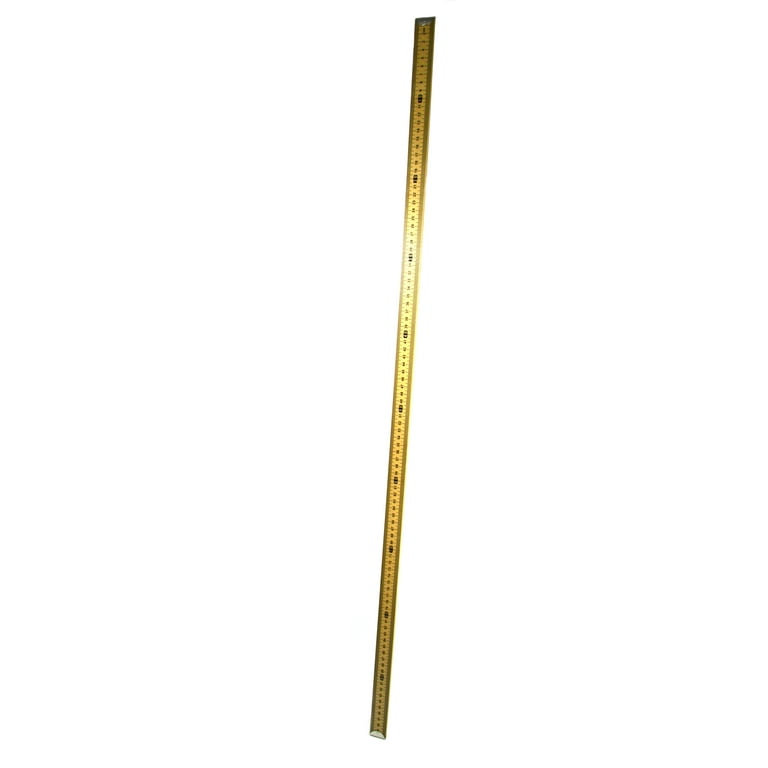 Meter Stick - Double-Sided Hardwood Metric Meter Stick with Horizontal  Reading and Protective Metal Ends