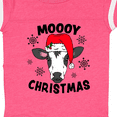 thumbnail image 4 of Inktastic Moooy Christmas with Cute Holstein Cow and Snowflakes Boys or Girls Baby Bodysuit, 4 of 5