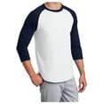 thumbnail image 4 of Yellow Rooster Men's Colorblock Raglan Jersey White/ Navy 6XL, 4 of 6
