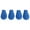 Blue, variant on XISAOK 4PCS Anti-Slip Dog Shoes Rubber Boots for Small Medium Large Puppy Pet Dogs